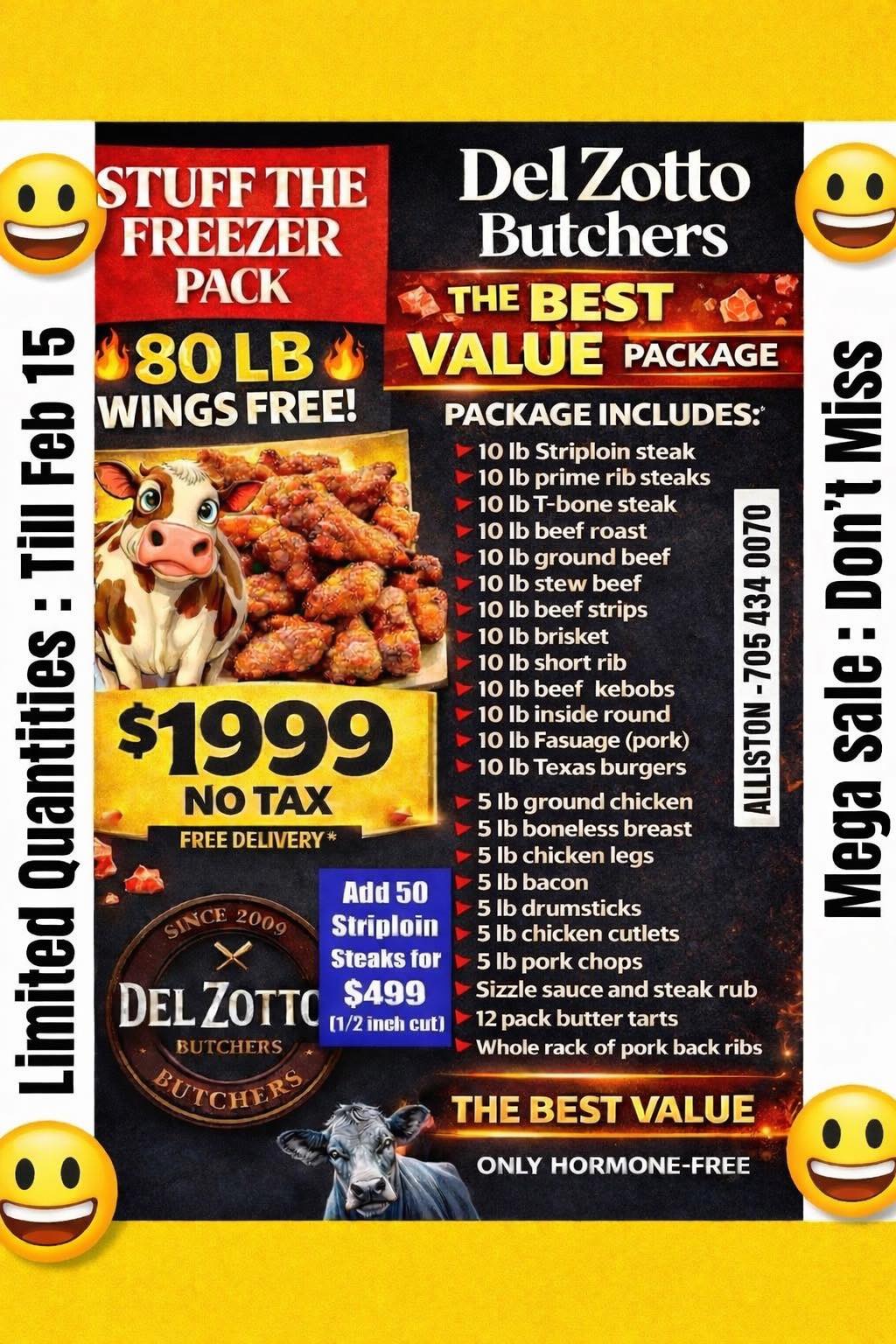 Delzotto Butchers Facebook ad