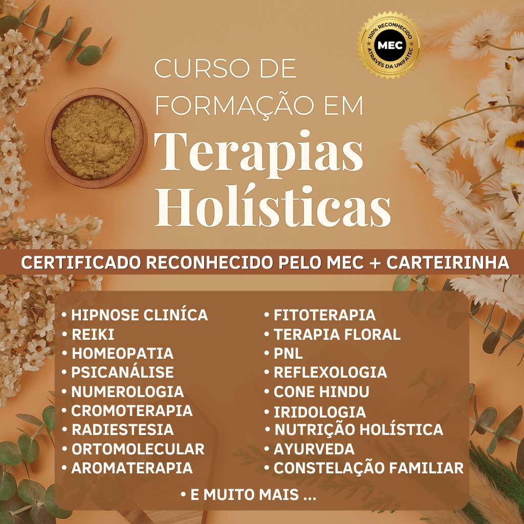 Instituto Saber Holístico Facebook ad: Formação - Terapeuta Holístico - Certificado MEC - online…