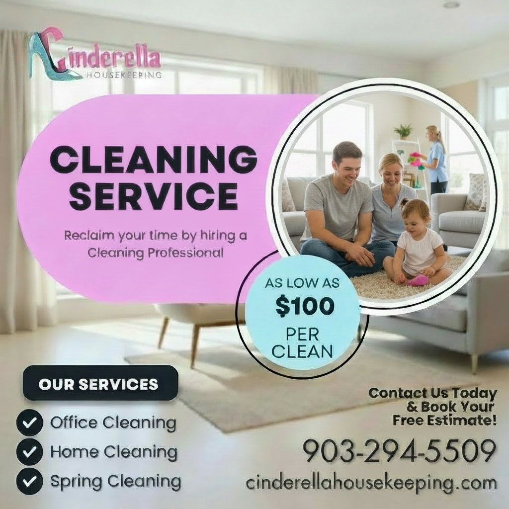 Cinderella Housekeeping Facebook ad