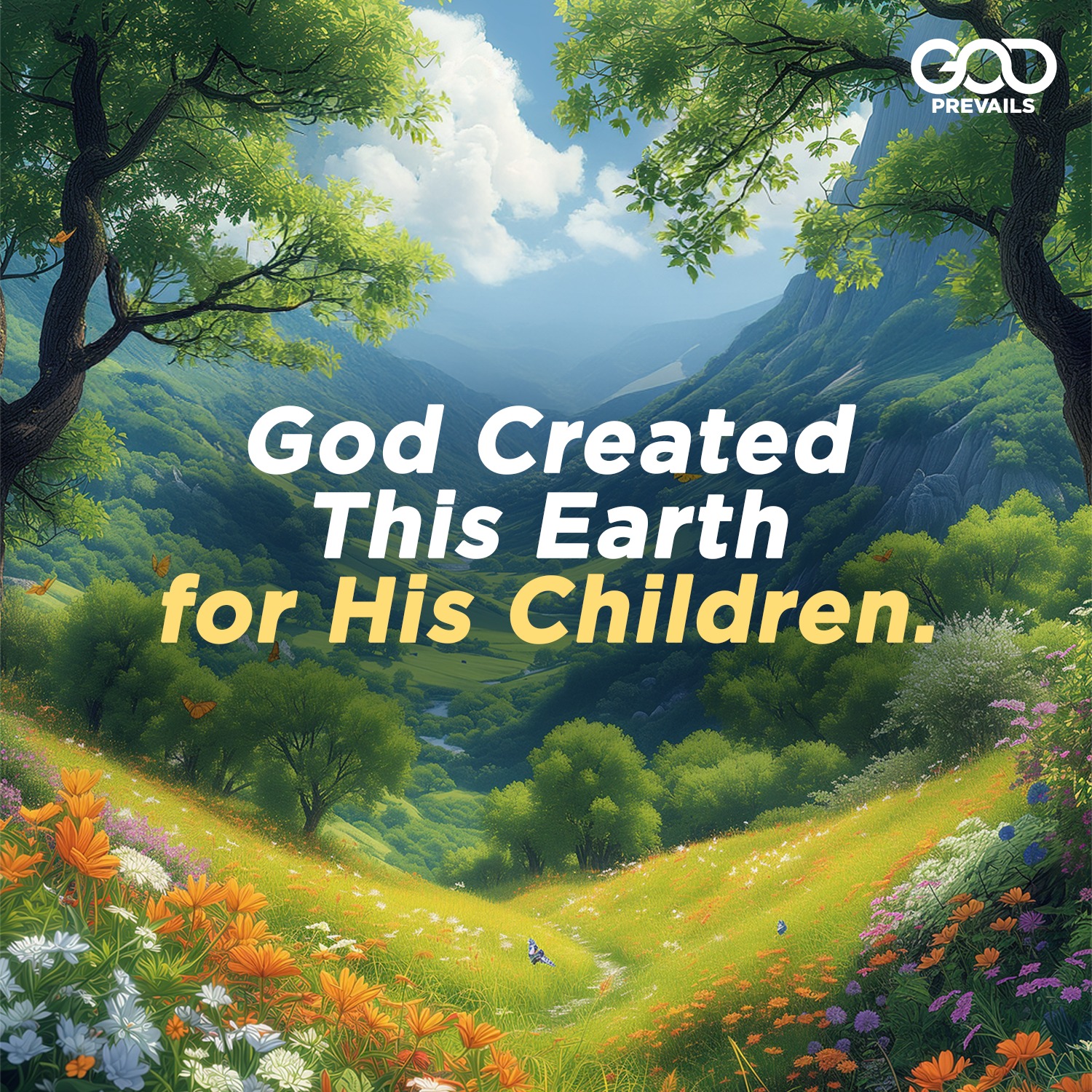 God Prevails Facebook ad