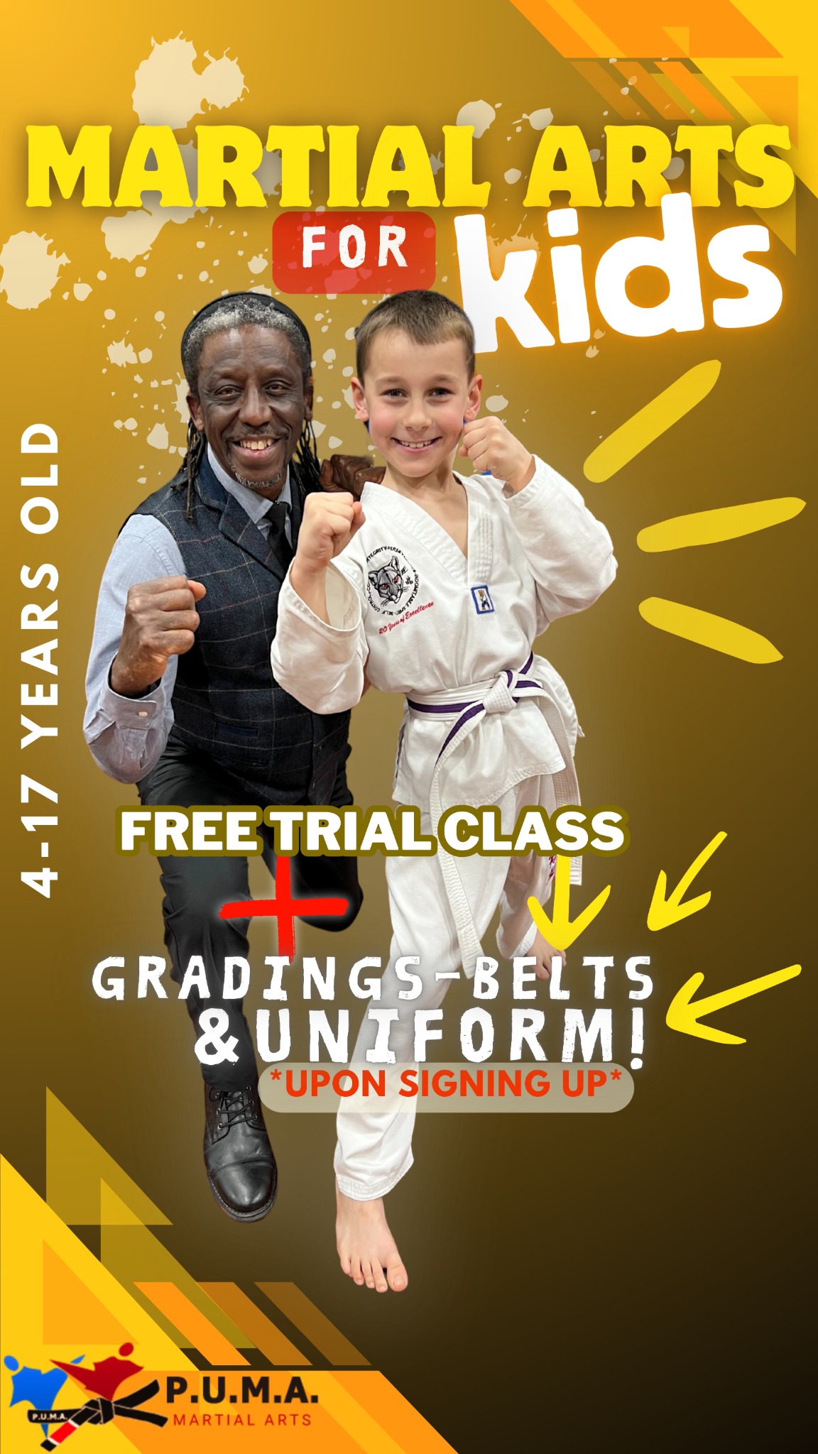PUMA Martial Arts in Swindon, Bath, Newbury and Yate Facebook ad