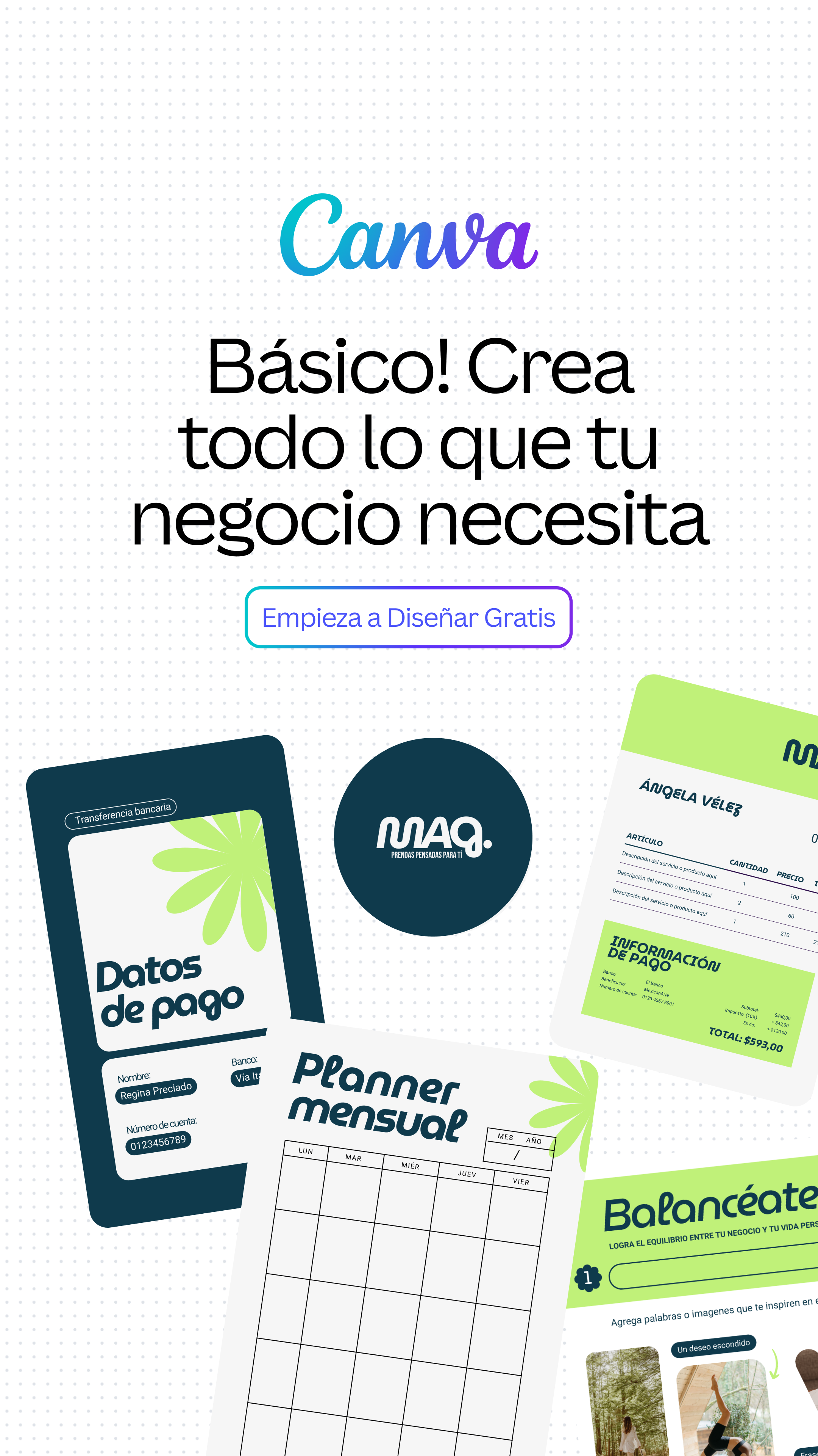 Canva Mexico Facebook ad