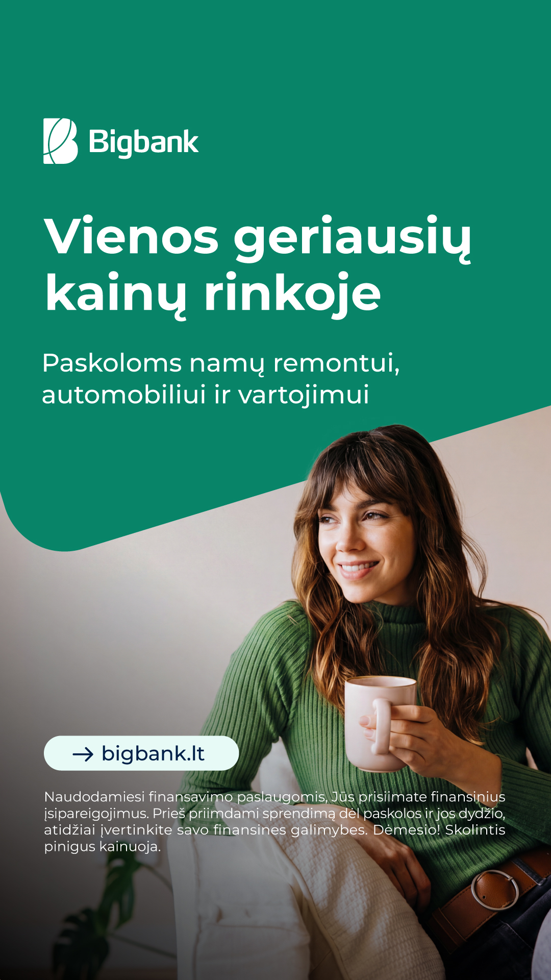 Bigbank Lietuva Facebook ad