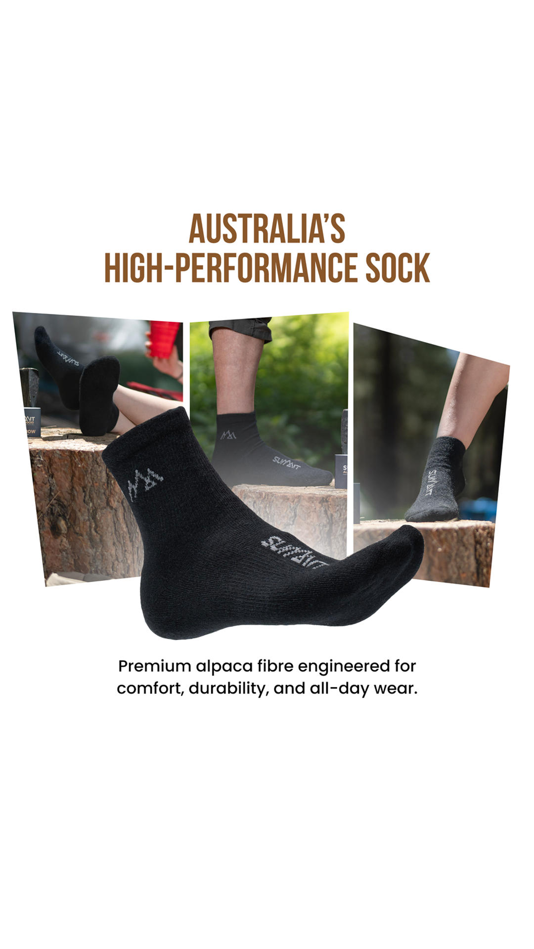 Summit Alpaca Socks Facebook ad