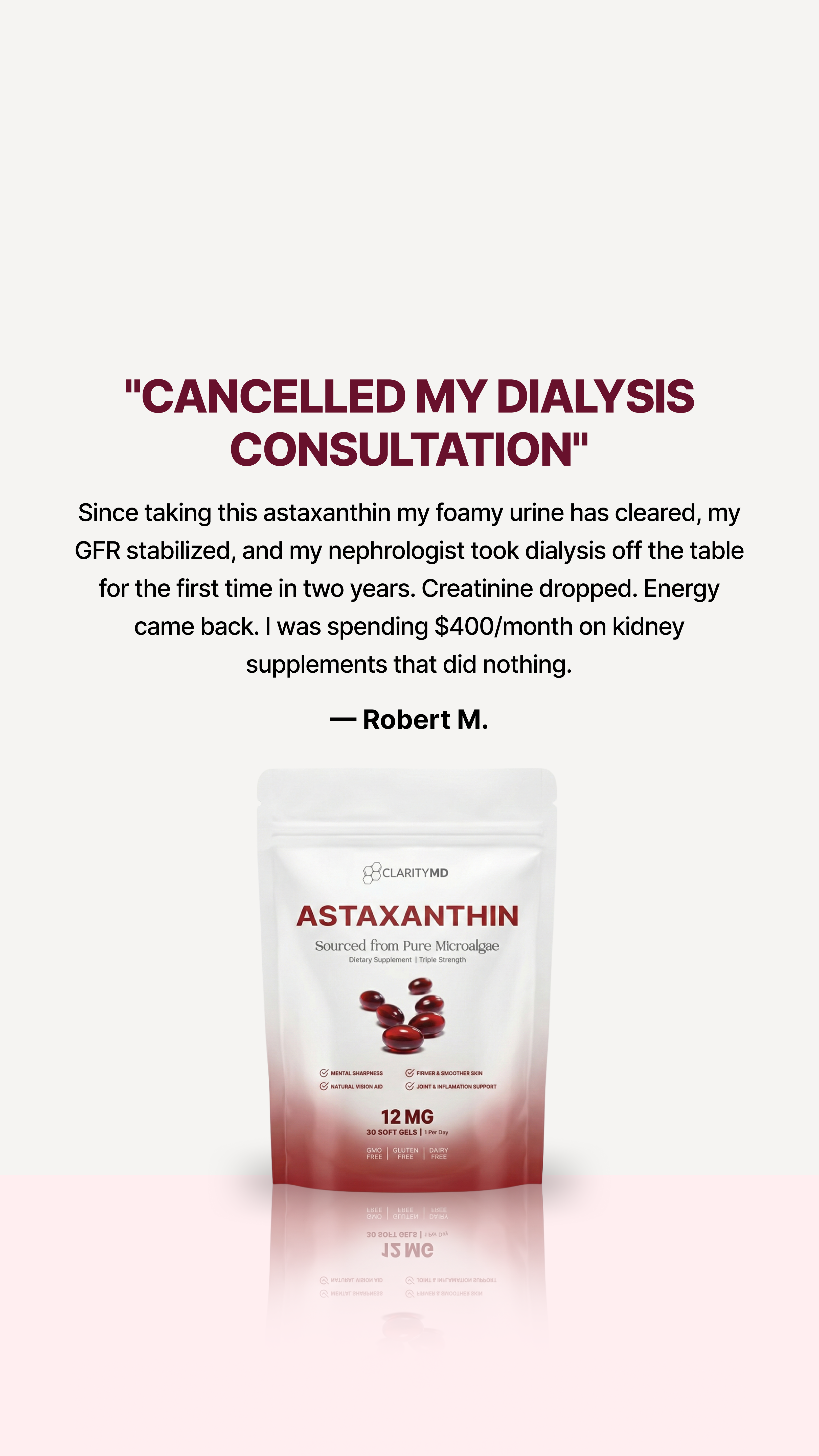 Clarity MD Facebook ad
