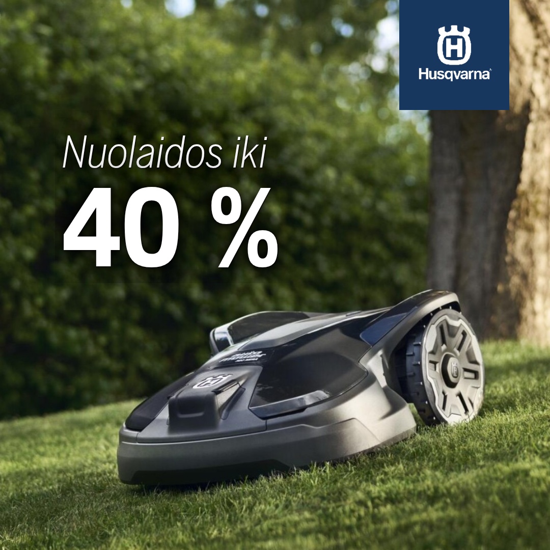 Aplinkos priežiūros technika Facebook ad: ROBOTŲ VEJAPJOVIŲ IŠPARDAVIMAS!