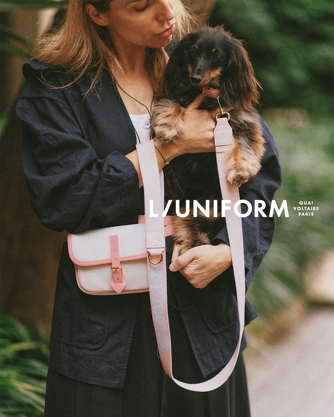 L/uniform Facebook ad: Pink details for everyday walks.