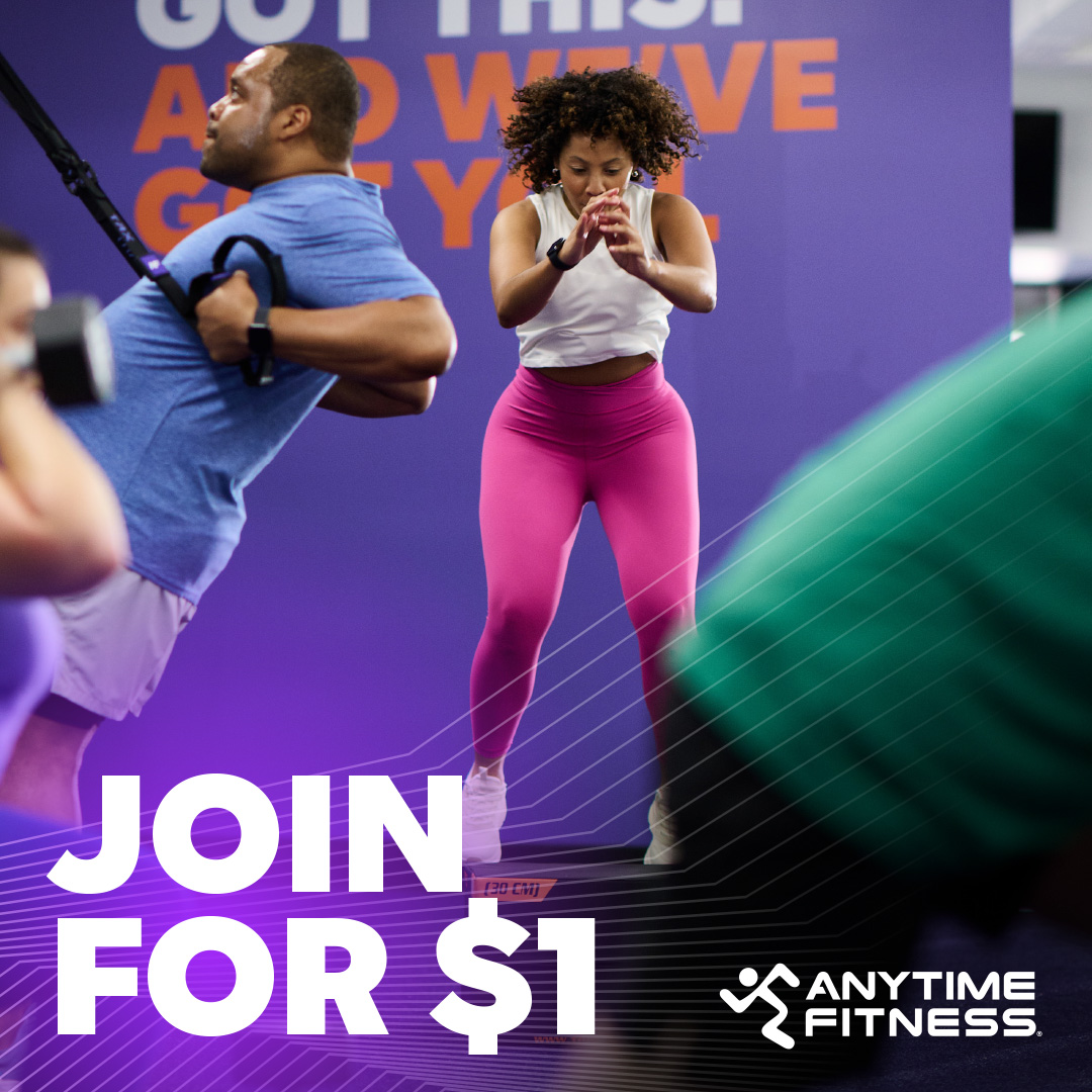 Anytime Fitness Facebook ad: Join for $1 Today!