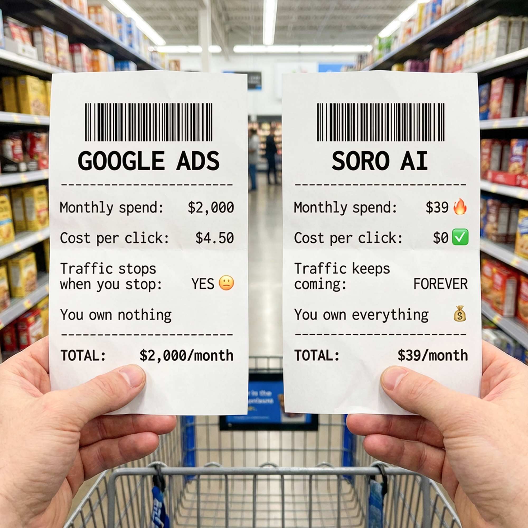 Soro SEO Facebook ad