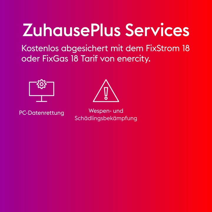 enercity Facebook ad: Strom & Gas mit 24/7-Haushaltsschutz.
