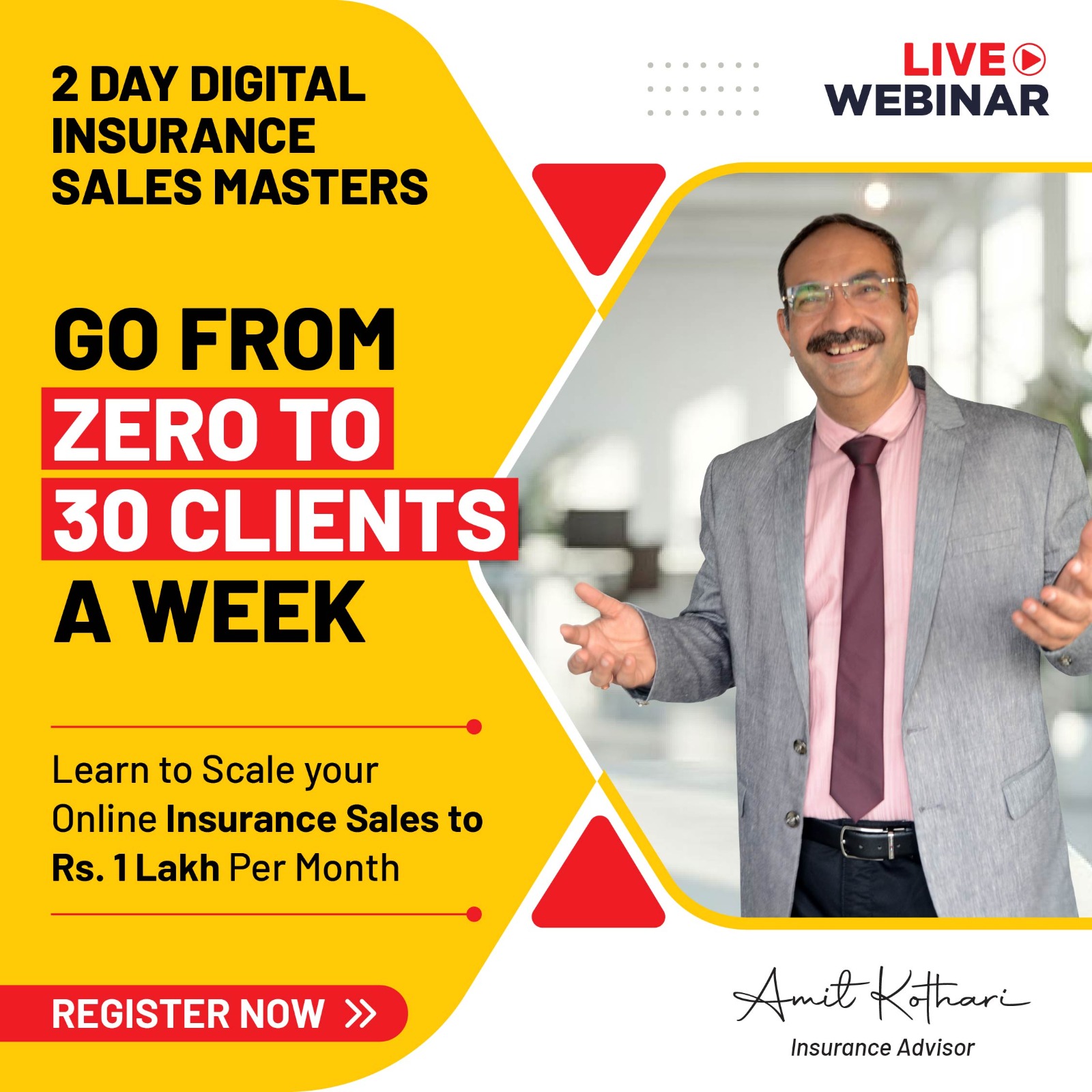 Amit Kothari Facebook ad