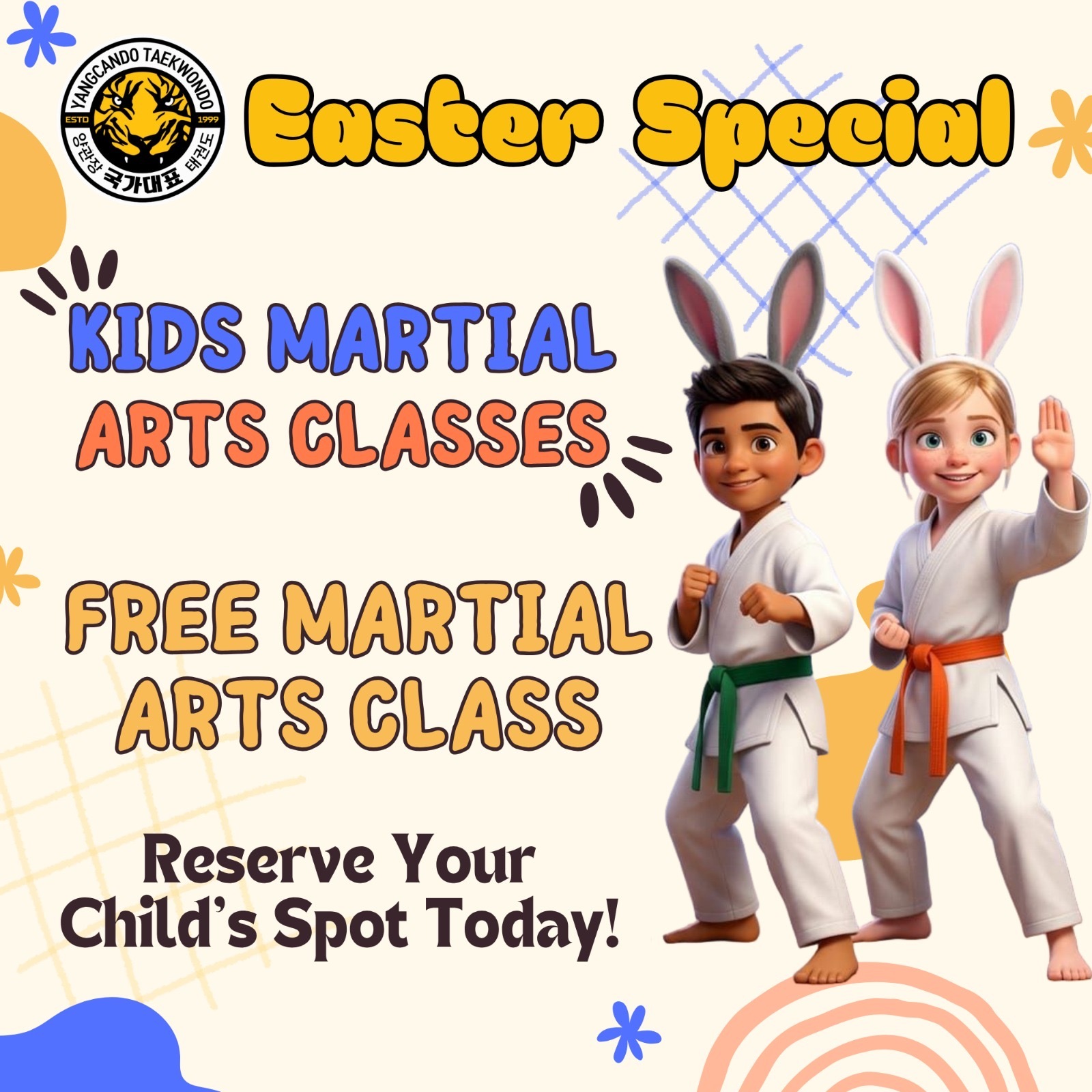 Online Taekwondo Team Facebook ad: Easter Special Ending Soon!