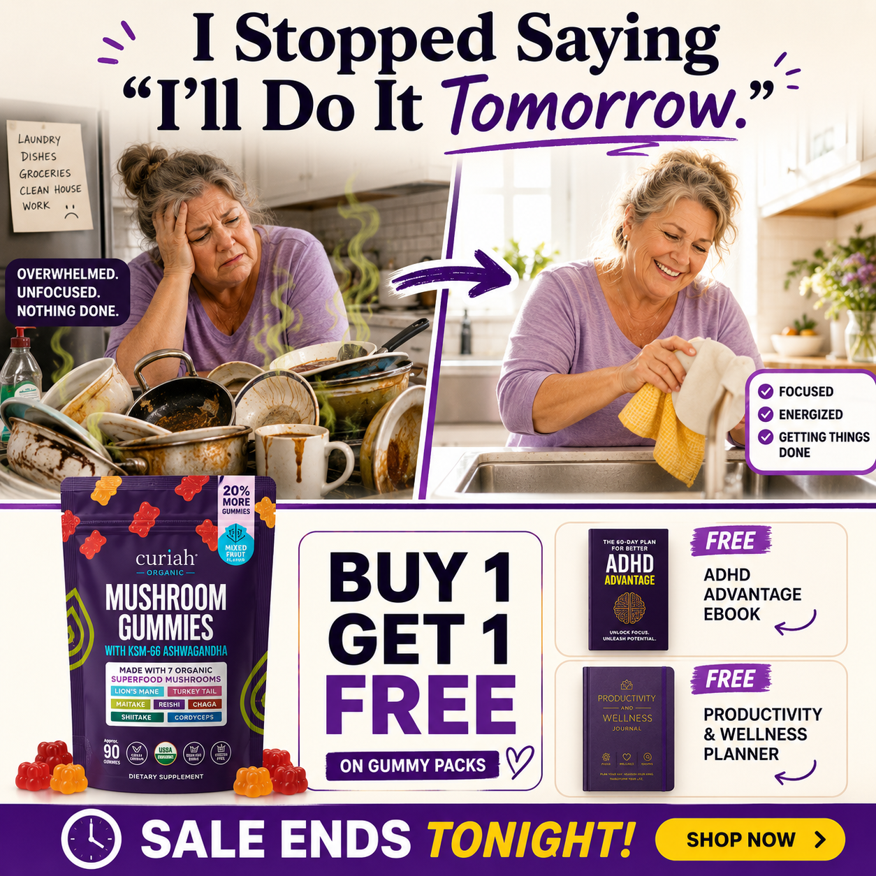 Curiah Inc Facebook ad: 10,000+ Happy Customers Buy 1 Get Free