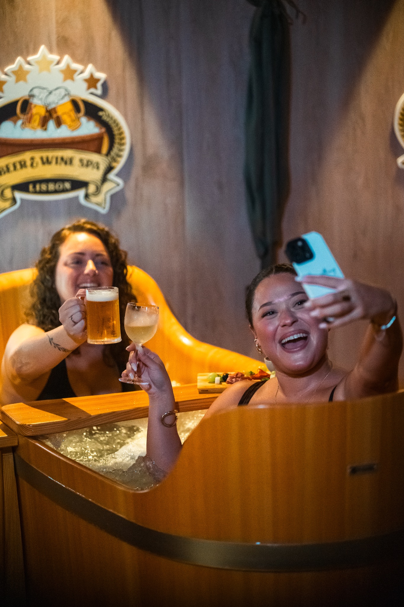 Beer and Wine Spa Portugal Facebook ad from Nov 16, 2025