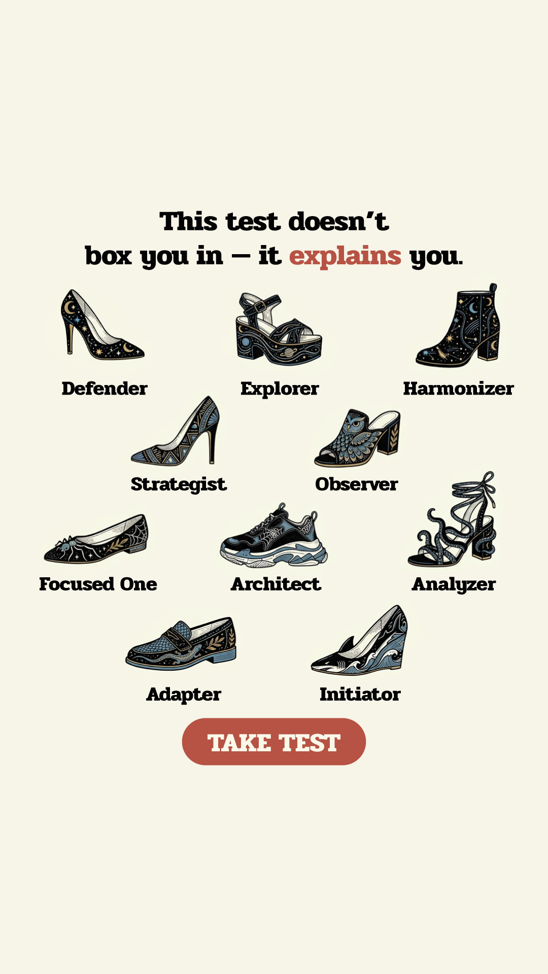 Personality Type Facebook ad