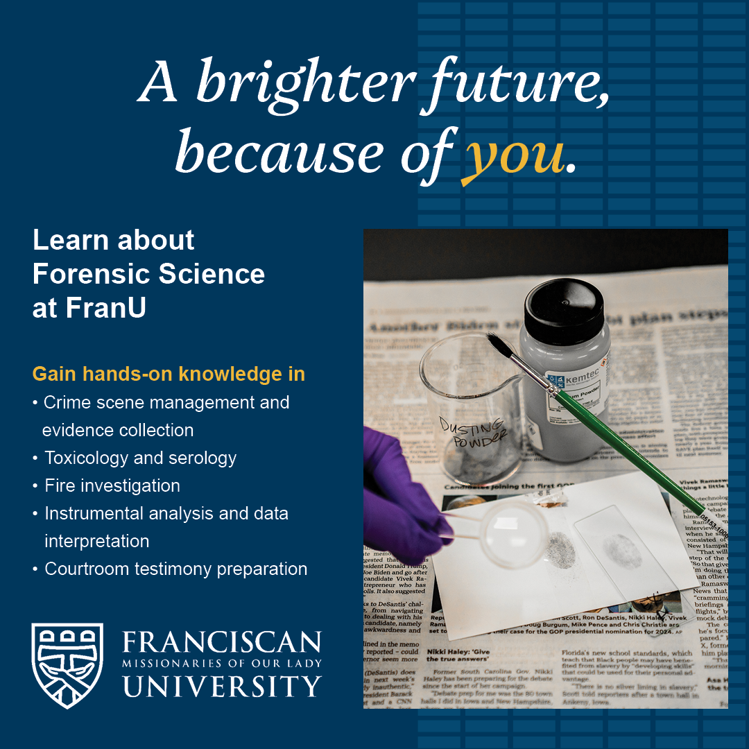 Franciscan Missionaries of Our Lady University Facebook ad