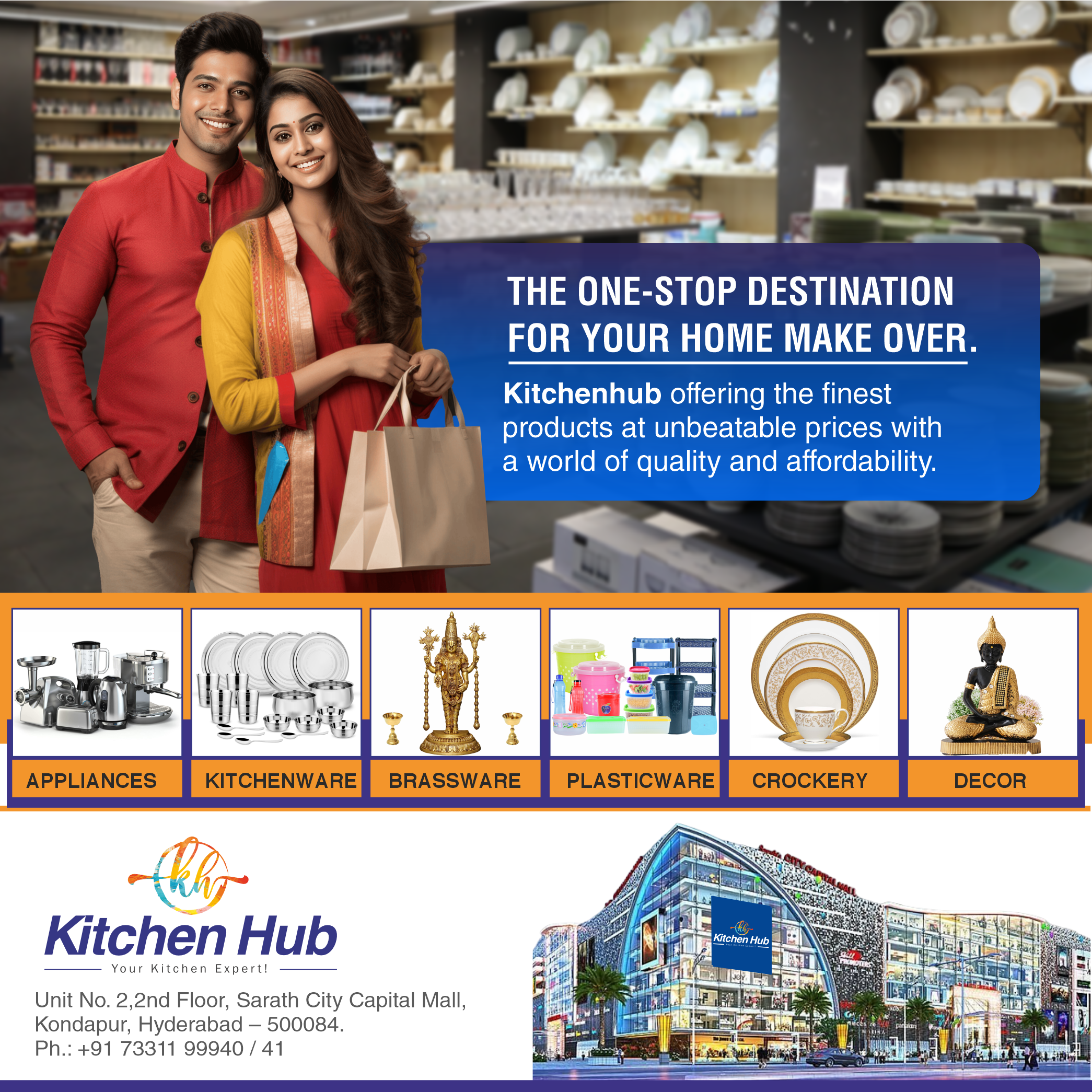 KitchenHub Facebook ad: Kitchen Hub is a one-stop-shop for all home…