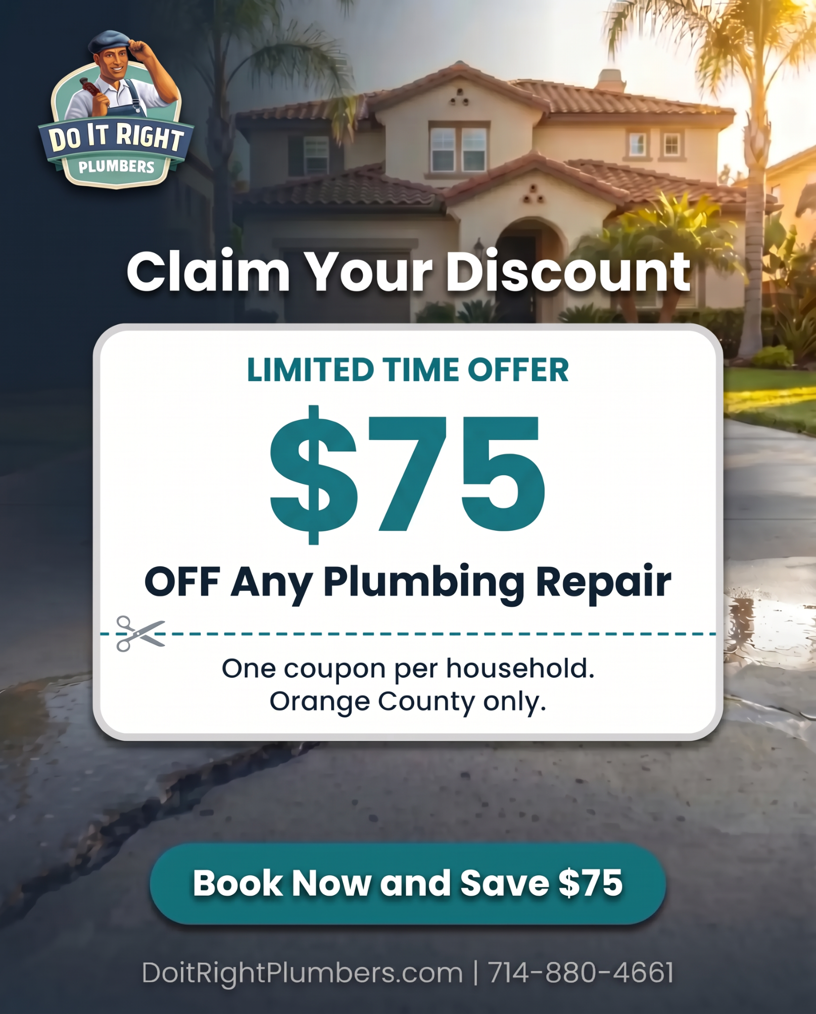 Do It Right Plumbers Inc. Facebook ad