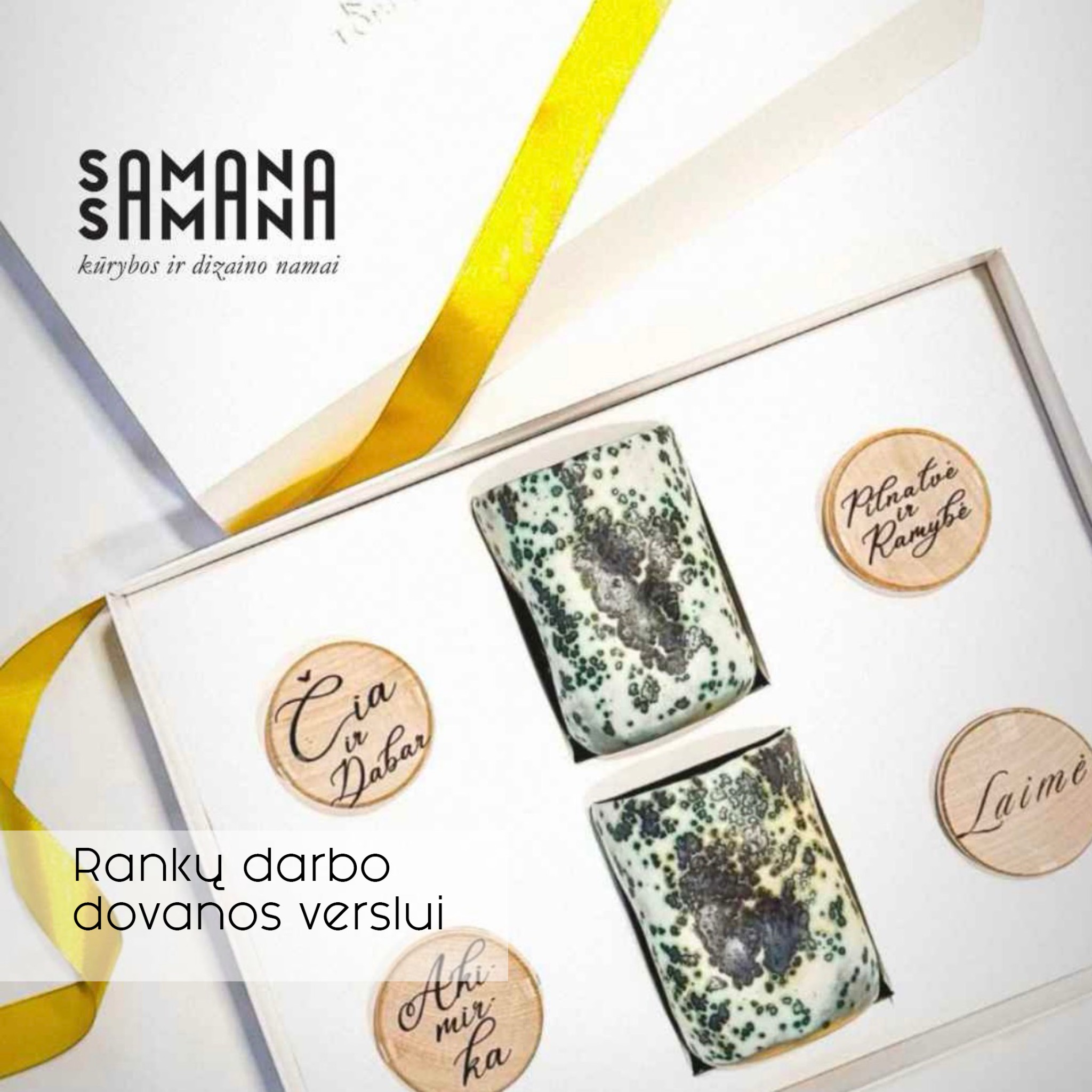 Samanasamana.lt Facebook ad: Verslo dovanos, kurių niekas nepadės į stalčių.