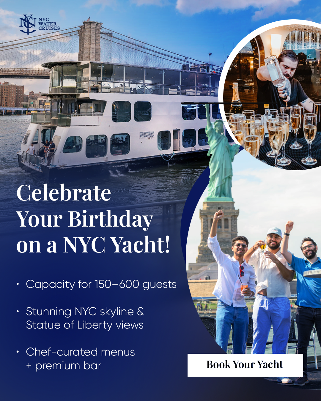 NYC Water Cruises Facebook ad