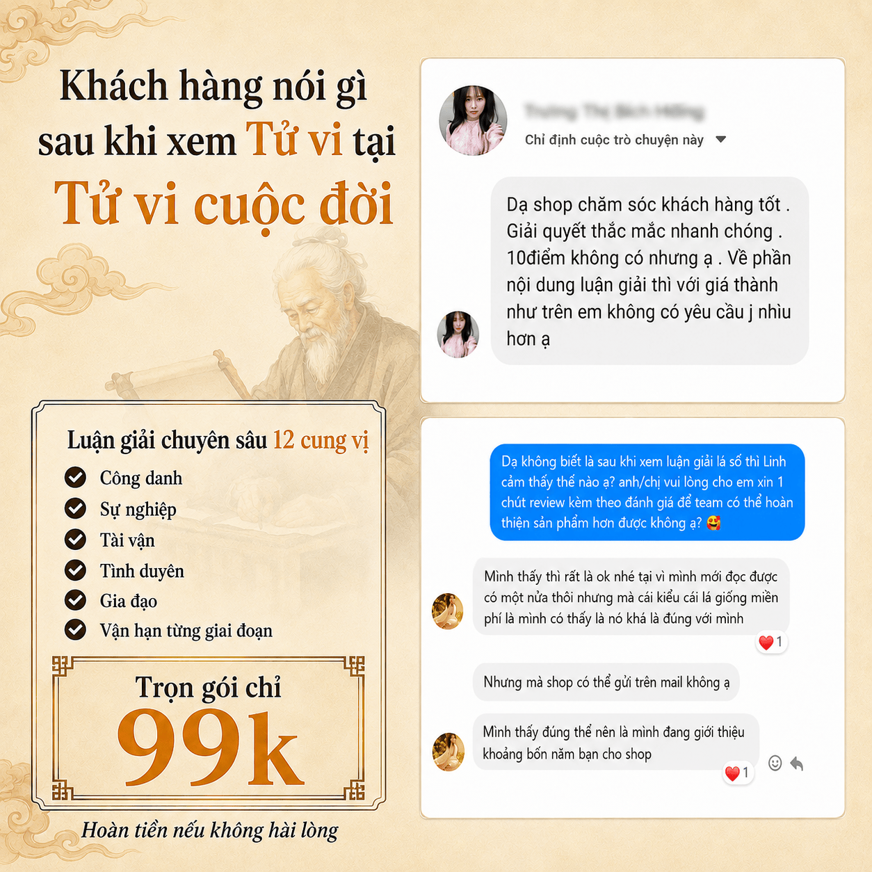 Tử Vi Cuộc Đời Facebook ad: Đọc mà nổi da gà vì quá đúng.