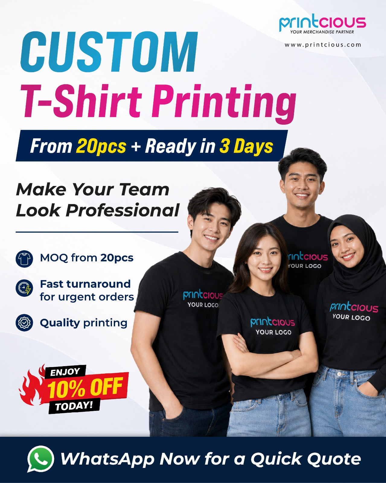 Printcious Gifts Facebook ad: πππππ² π’π§ π πππ²π¬