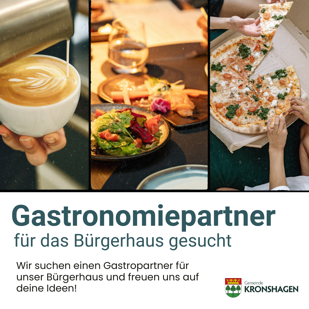 KSK.Recruiting Facebook ad: Gastronomiepartner für das Bürgerhaus gesucht
