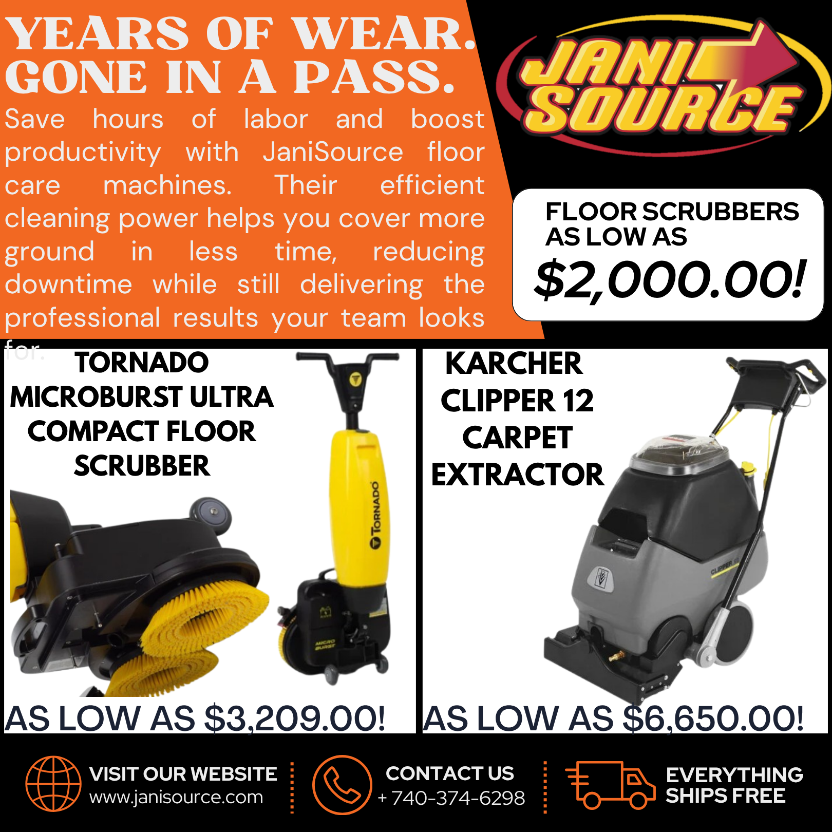 JaniSource Facebook ad