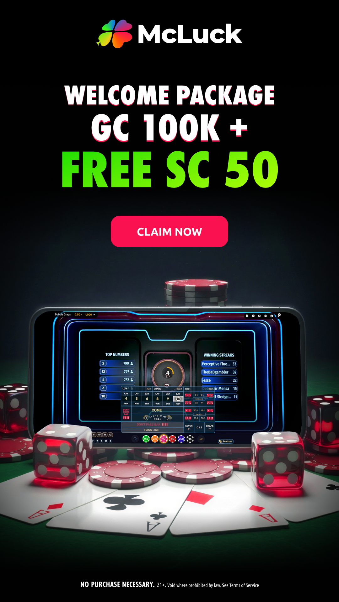 McLuck.com Facebook ad