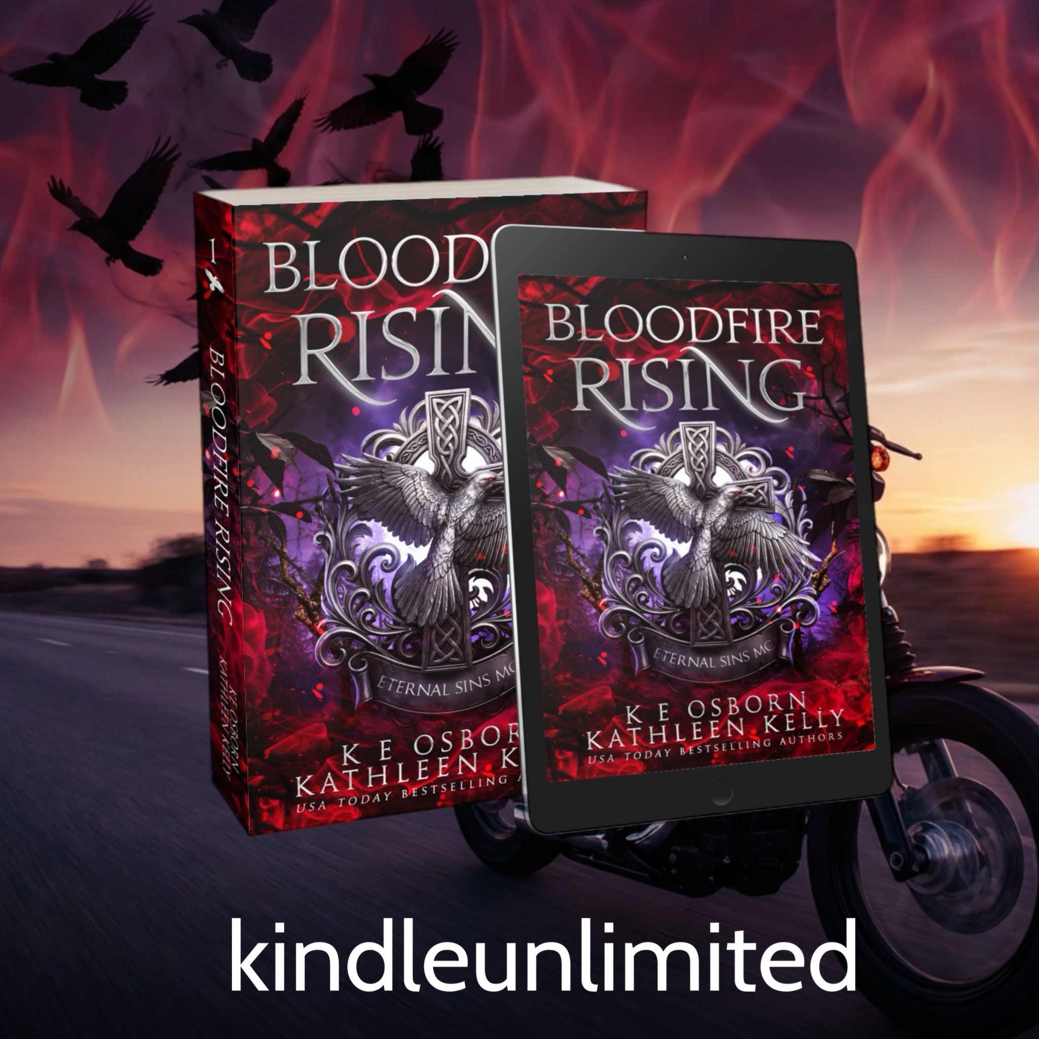Author Kathleen Kelly Facebook ad: A thousand years of nothing. Then her.