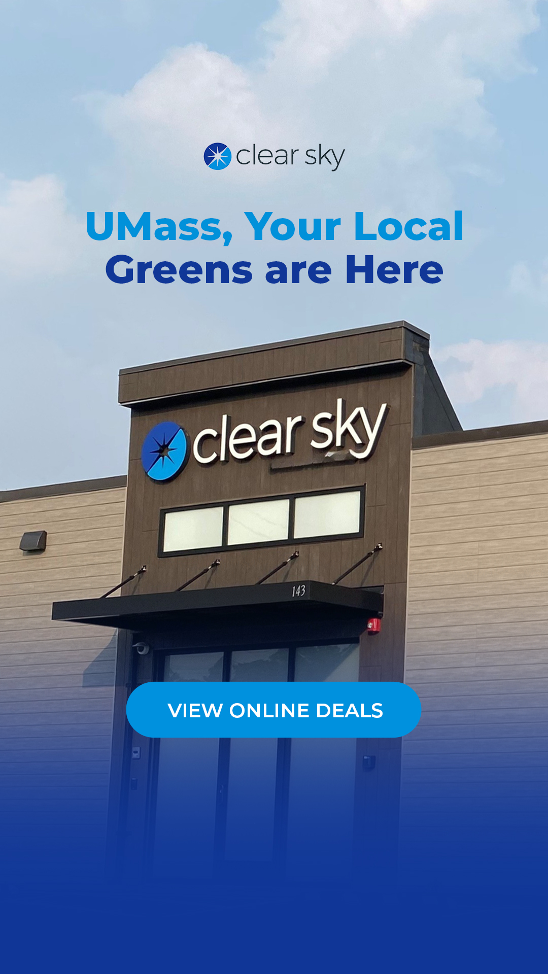 Clear Sky Co. Facebook ad: Join the Clear Sky VIP Club