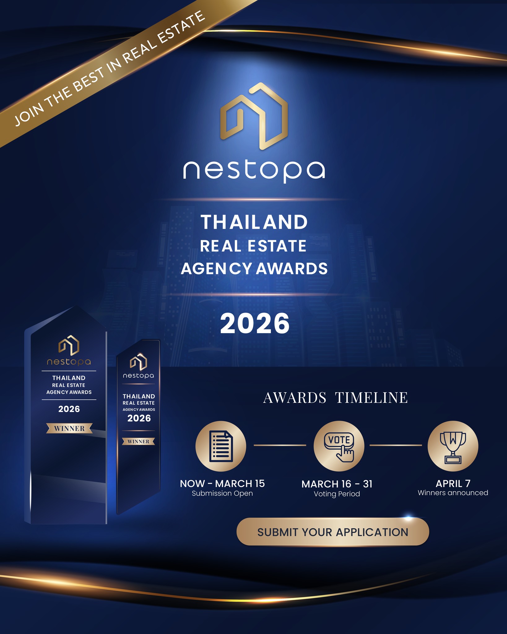 Nestopa.com Facebook ad: Recognizing Thailand’s Best Real Estate Agencies