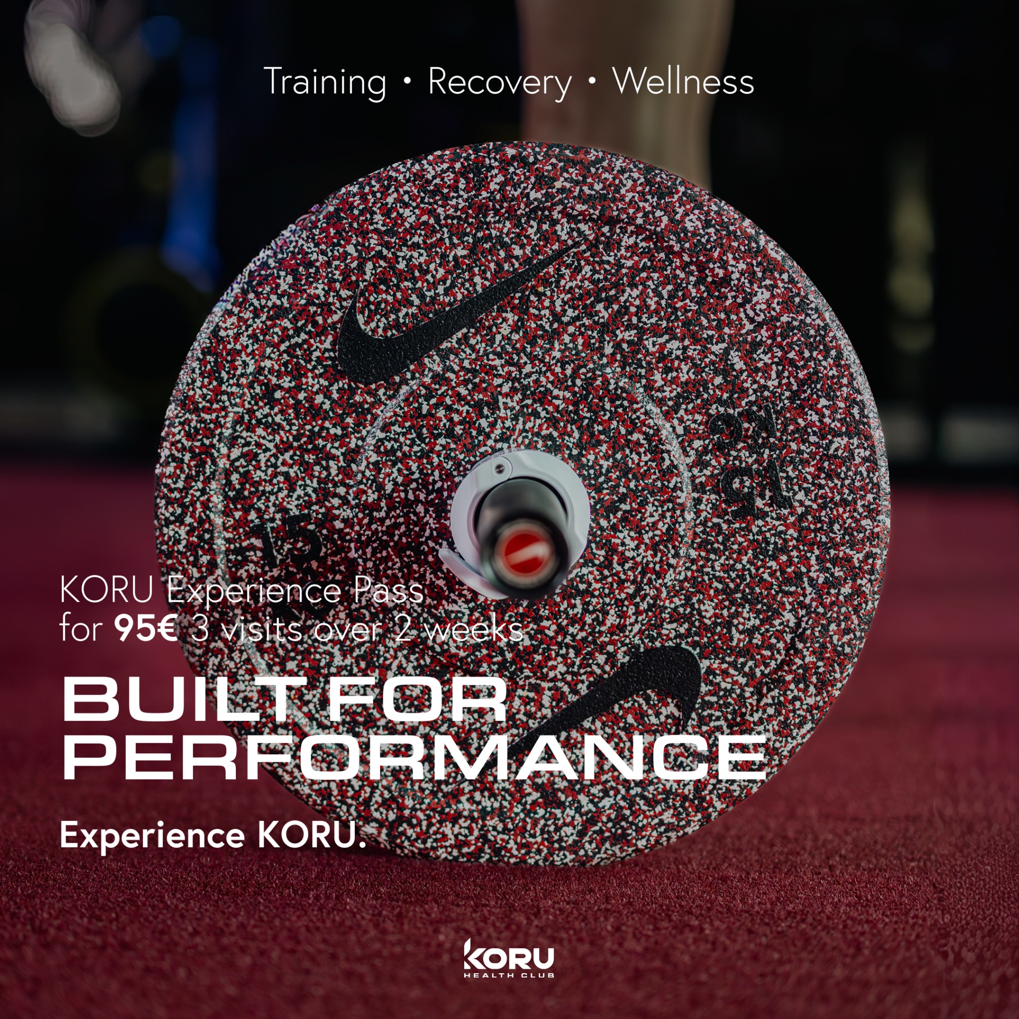 KORU Health Club Facebook ad: Step into KORU and experience a new standard…