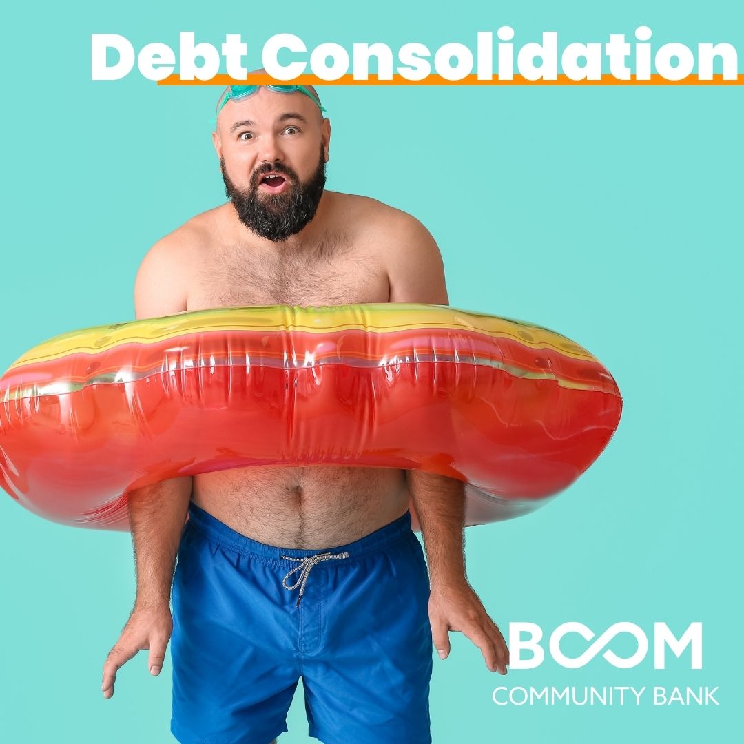 Boom Community Bank Facebook ad: Affordable Loans from 8.9% APR | Boom Community Bank