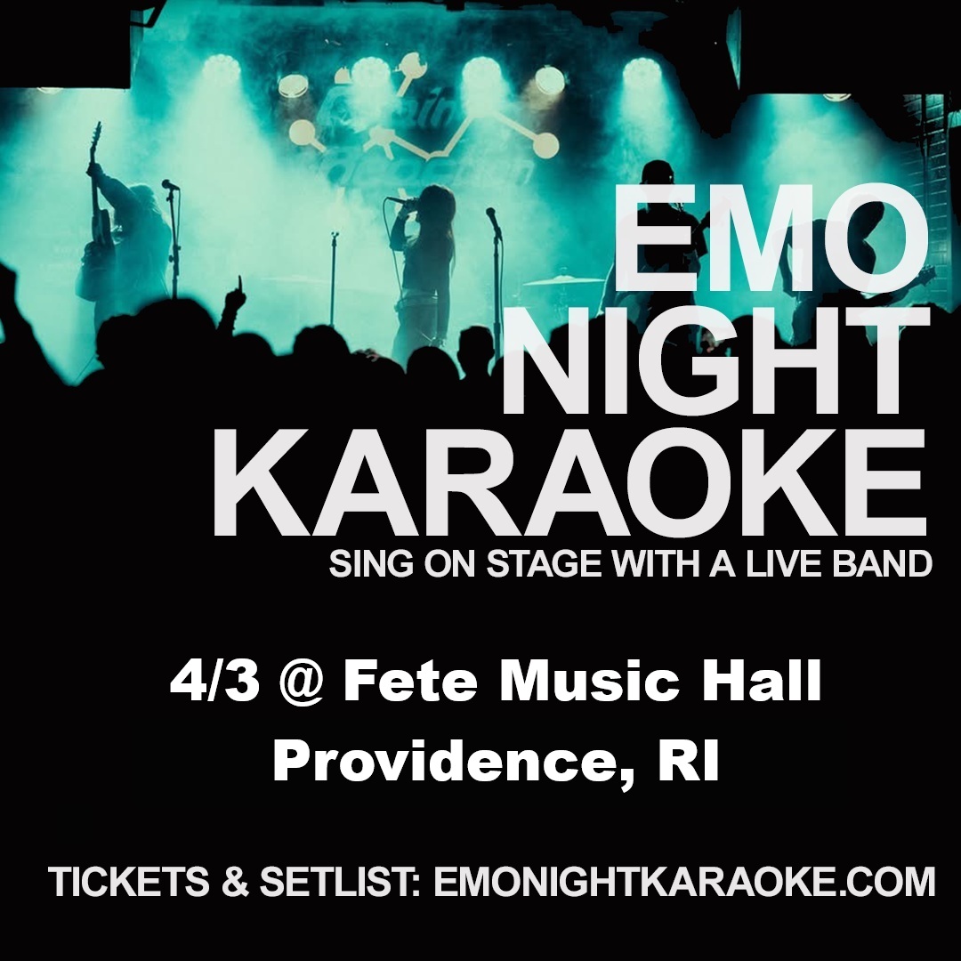 Emo Night Karaoke Facebook ad: Emo Night Karaoke providence