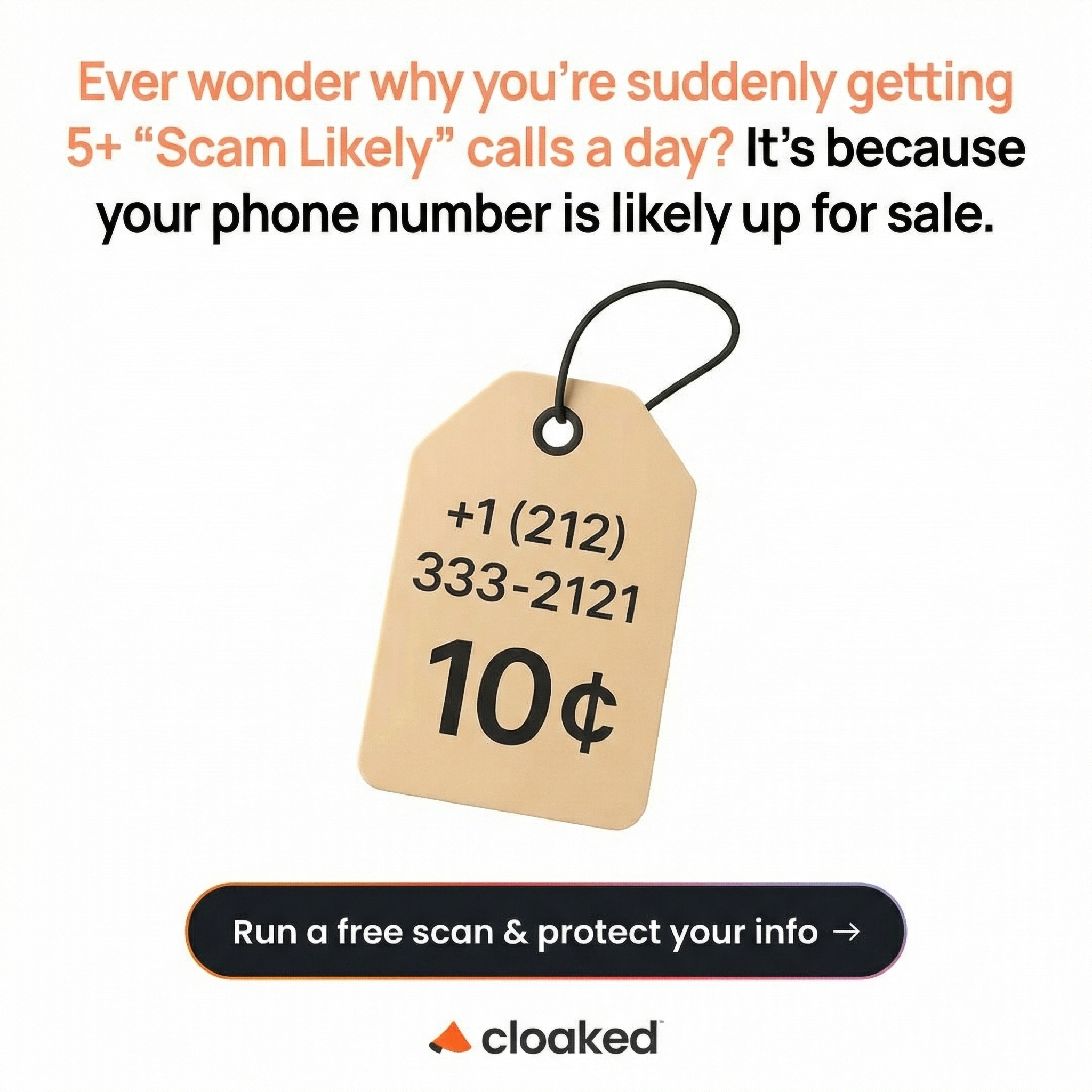 Cloaked Inc. Facebook ad