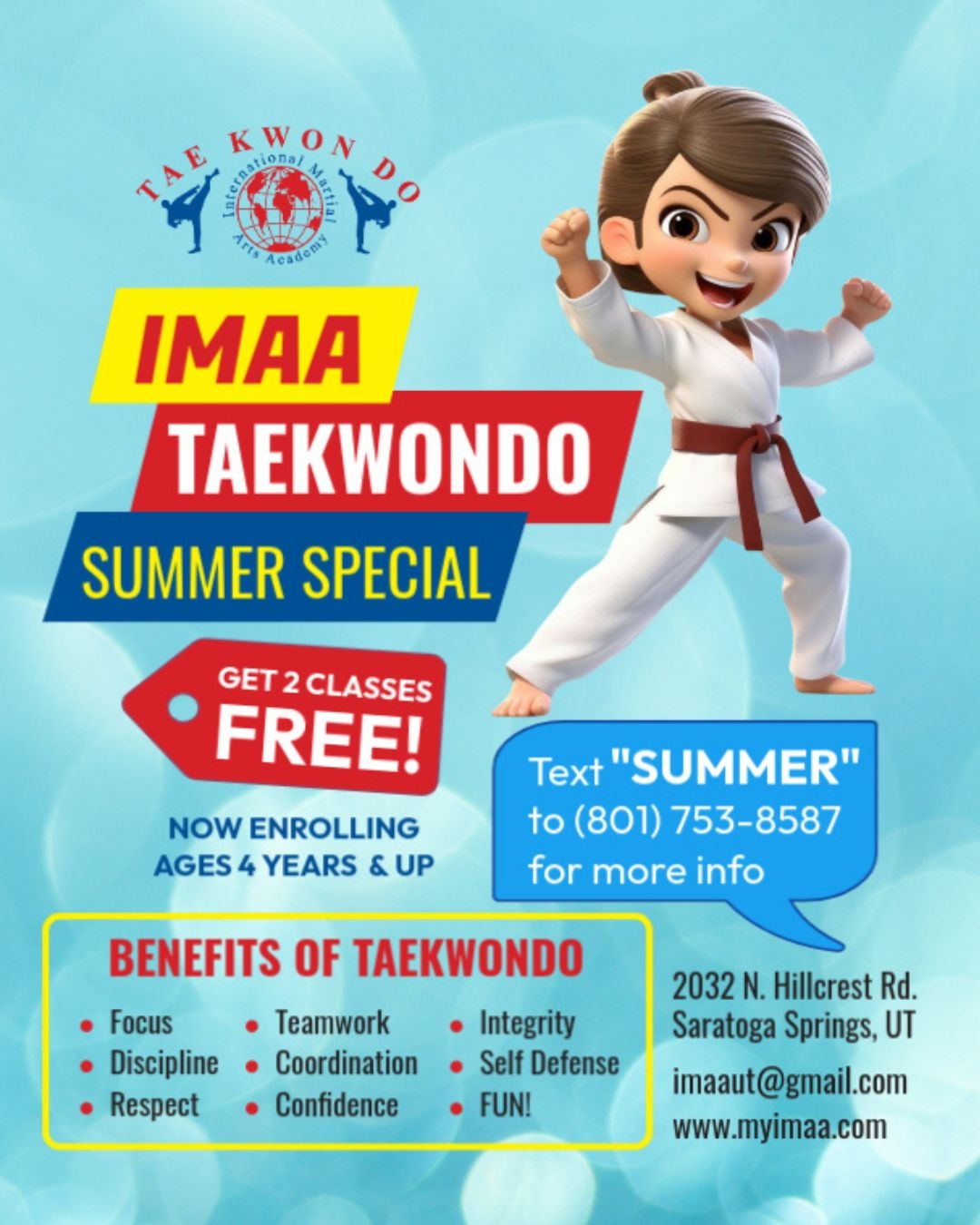 IMAA - Taekwondo Facebook ad