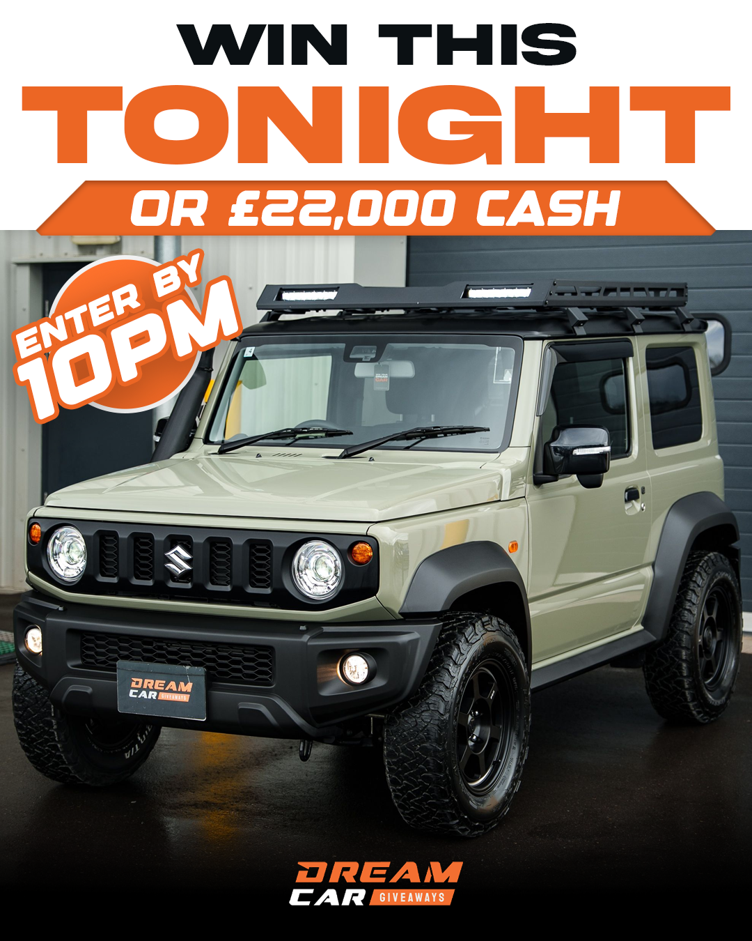 Dream Car Giveaways Facebook ad