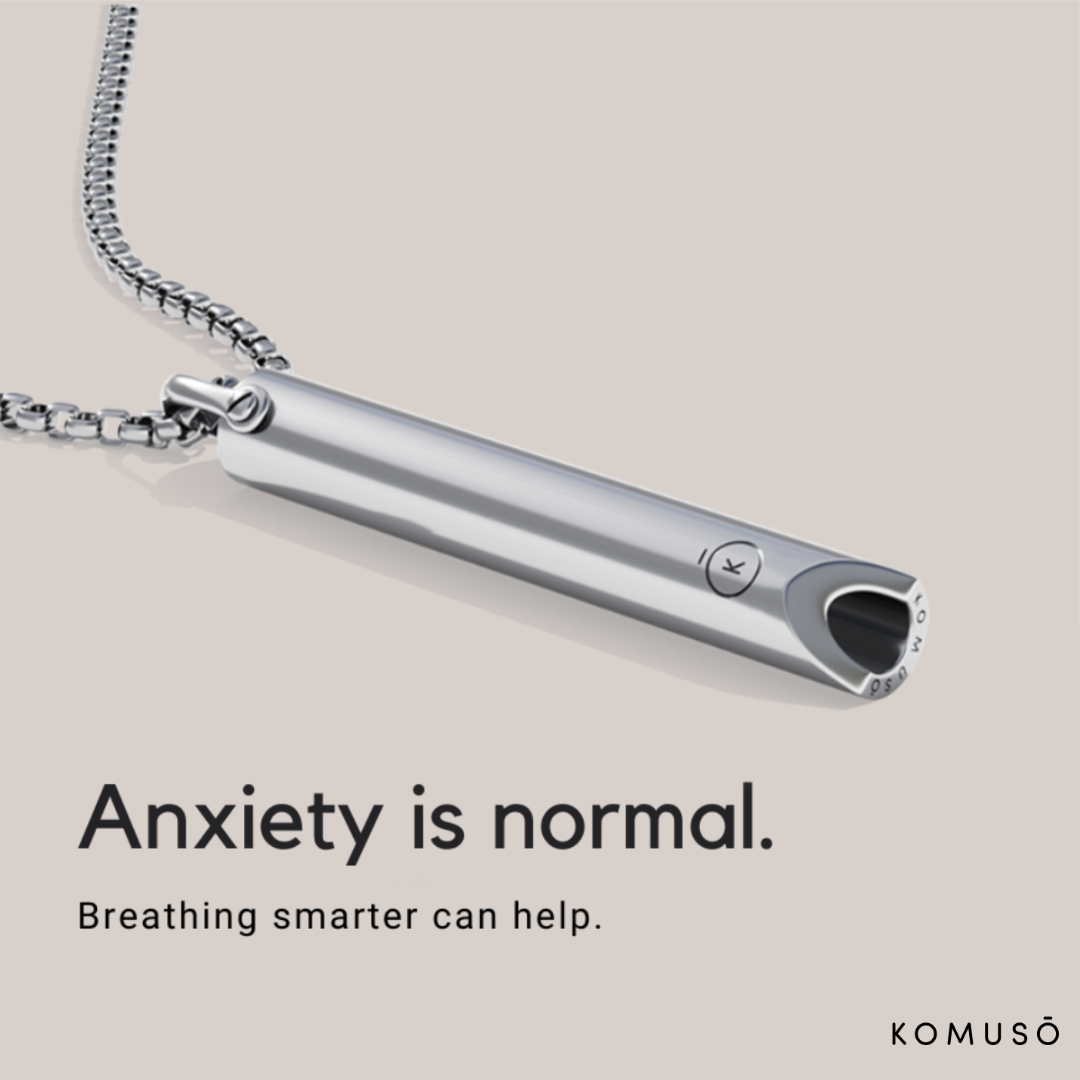 Komuso Design Facebook ad: Anxiety Relief Backed by Science