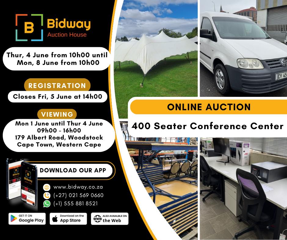 Bidway Auction House Facebook ad: ONLINE AUCTION