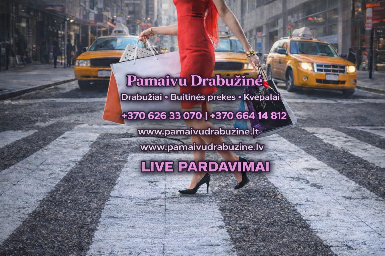 Pamaivu Drabuzine Facebook ad: LIVE PARDAVIMAI Facebook’E
