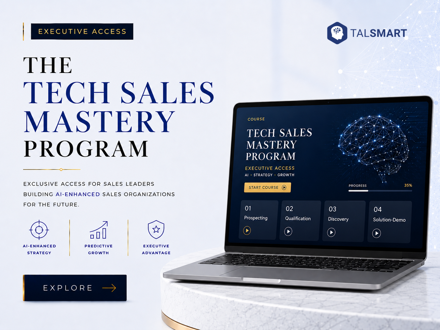 TALSMART Facebook ad: Dominate Tech Sales Performance