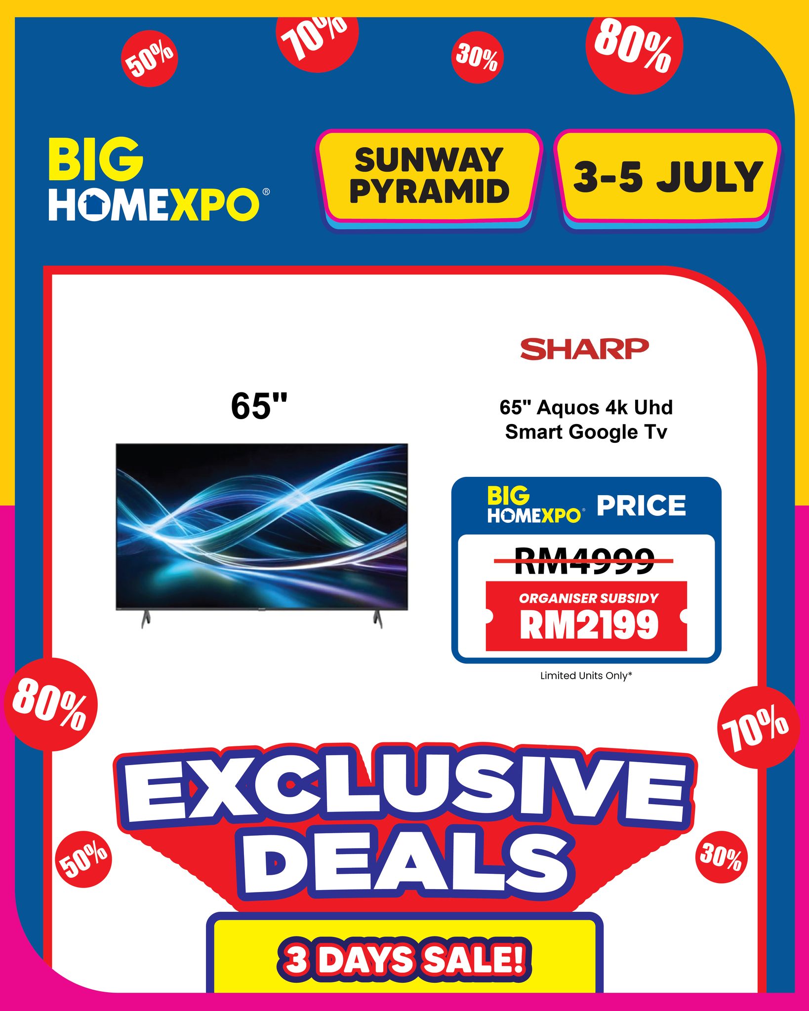 BIG HOME Expo Facebook ad: ๐ด๐ฑ + ๐ฏ๐ฎ ๐ง๐ฉ ๐ข๐ก๐๐ฌ ๐ฅ๐ ๐ณ๐ซ๐ซ๐ซ