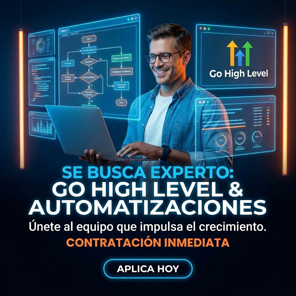 Luis Ostos Negocios y Emprendimientos Facebook ad: Buscamos Técnicos de GoHighLevel
