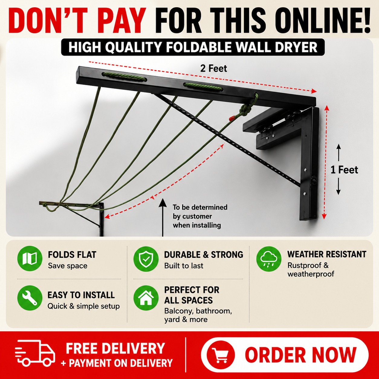 Dvon's Wares Facebook ad: Dry Clothes in a Snap