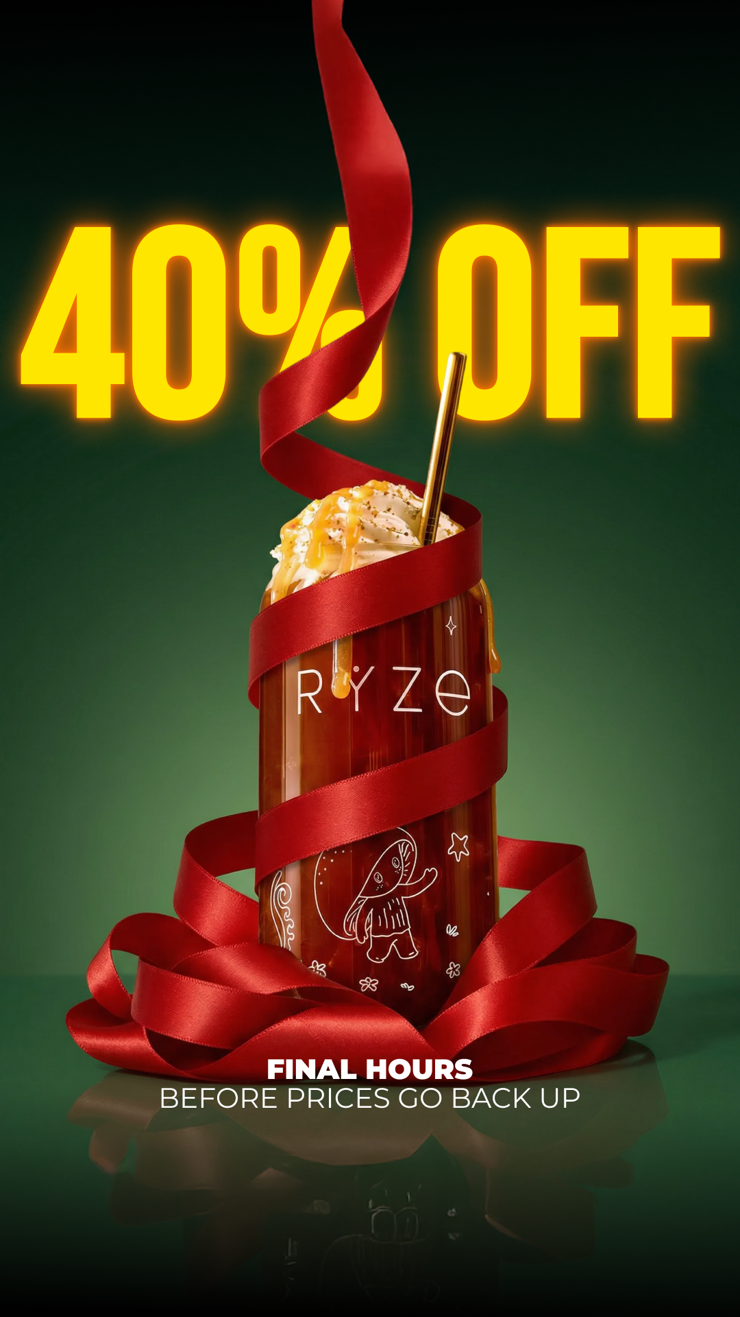 RYZE Superfoods Facebook ad