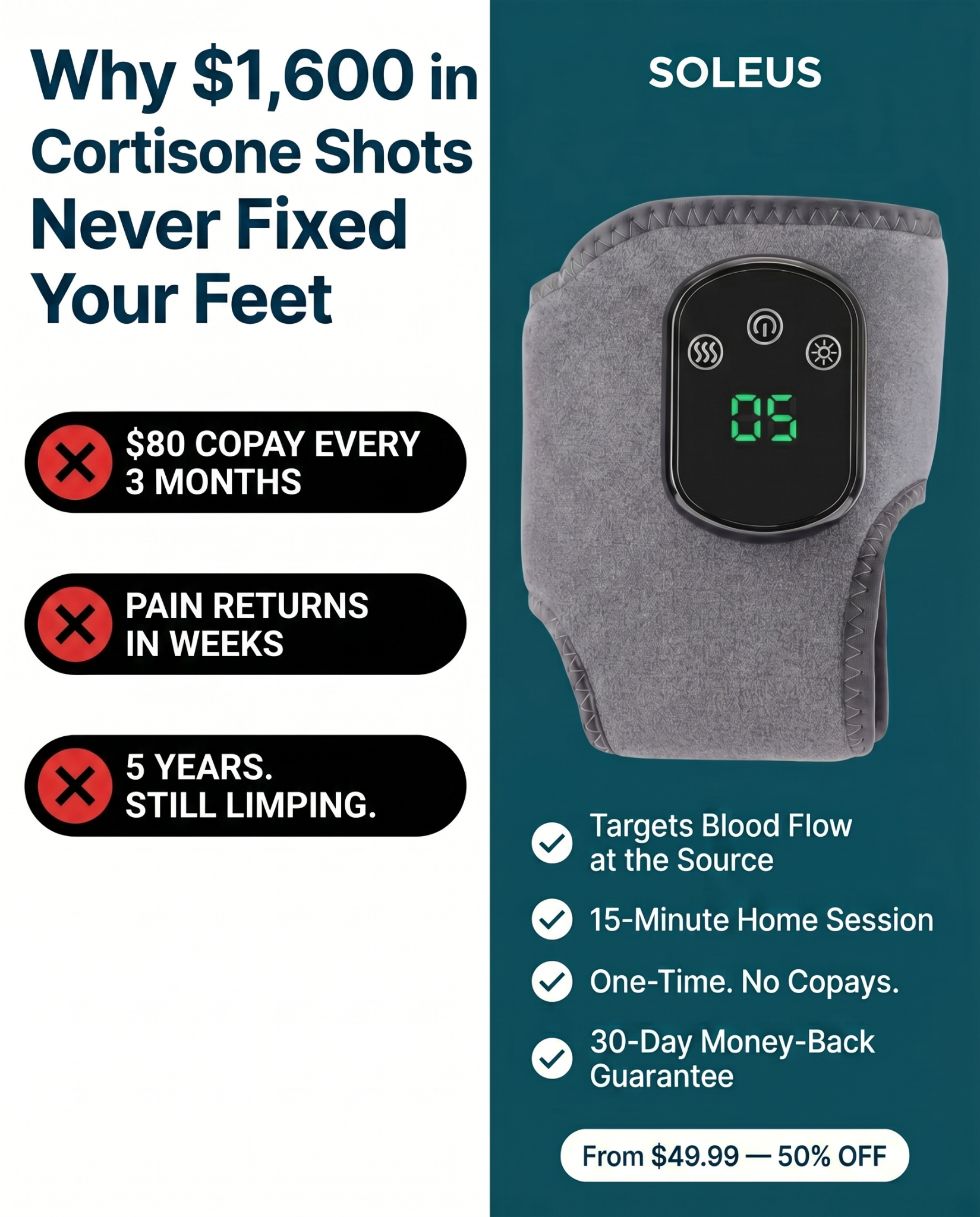 Soleus Facebook ad