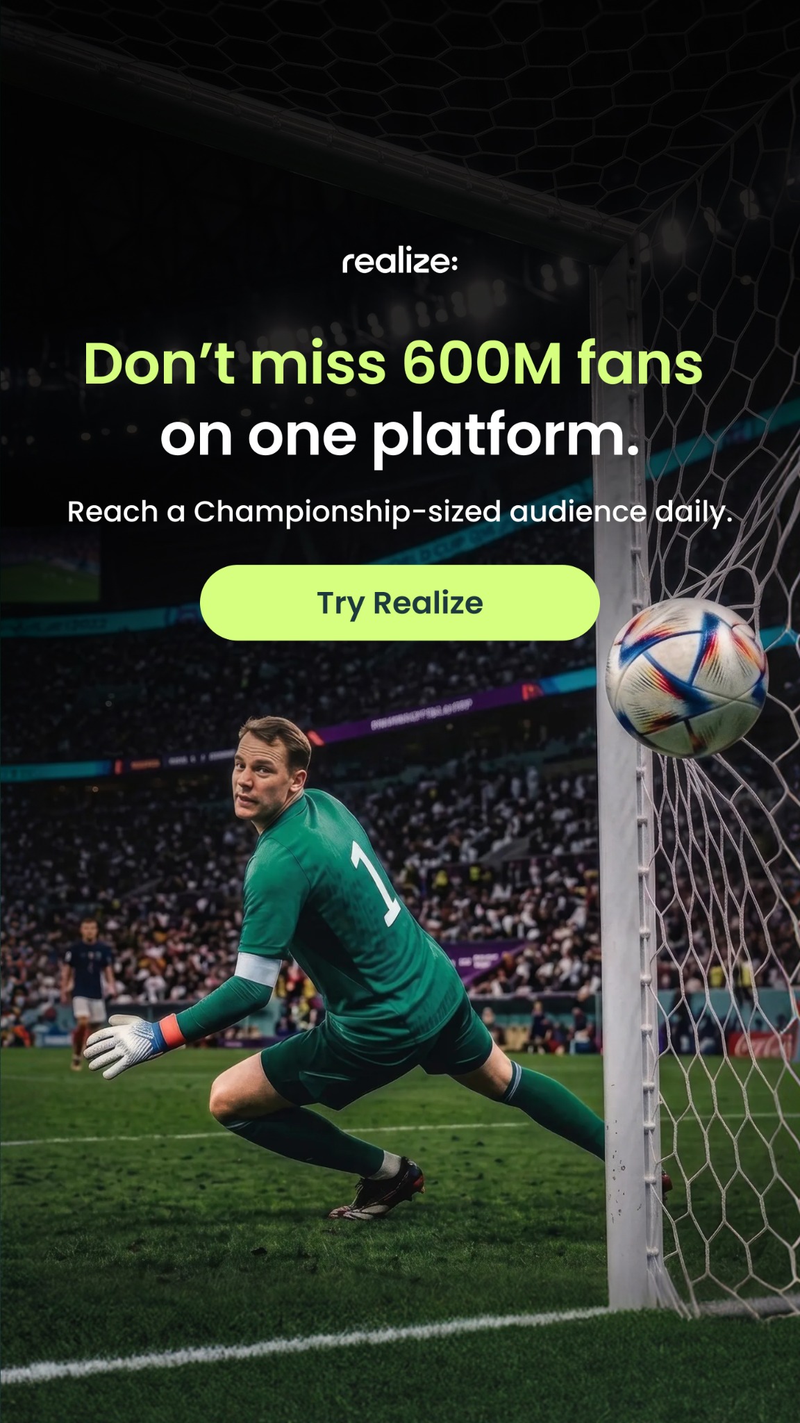 Realize For Advertisers Facebook ad