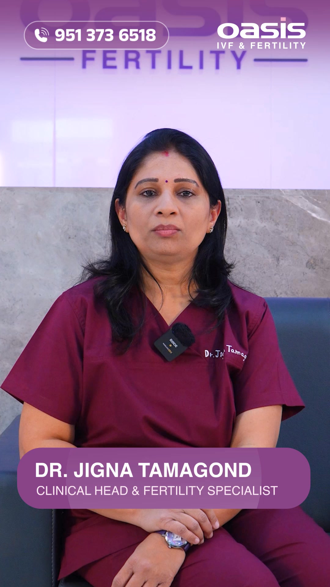 Oasis Fertility Facebook ad: IVF के जरिए स्वस्थ बच्चे को जन्म दीजिए।