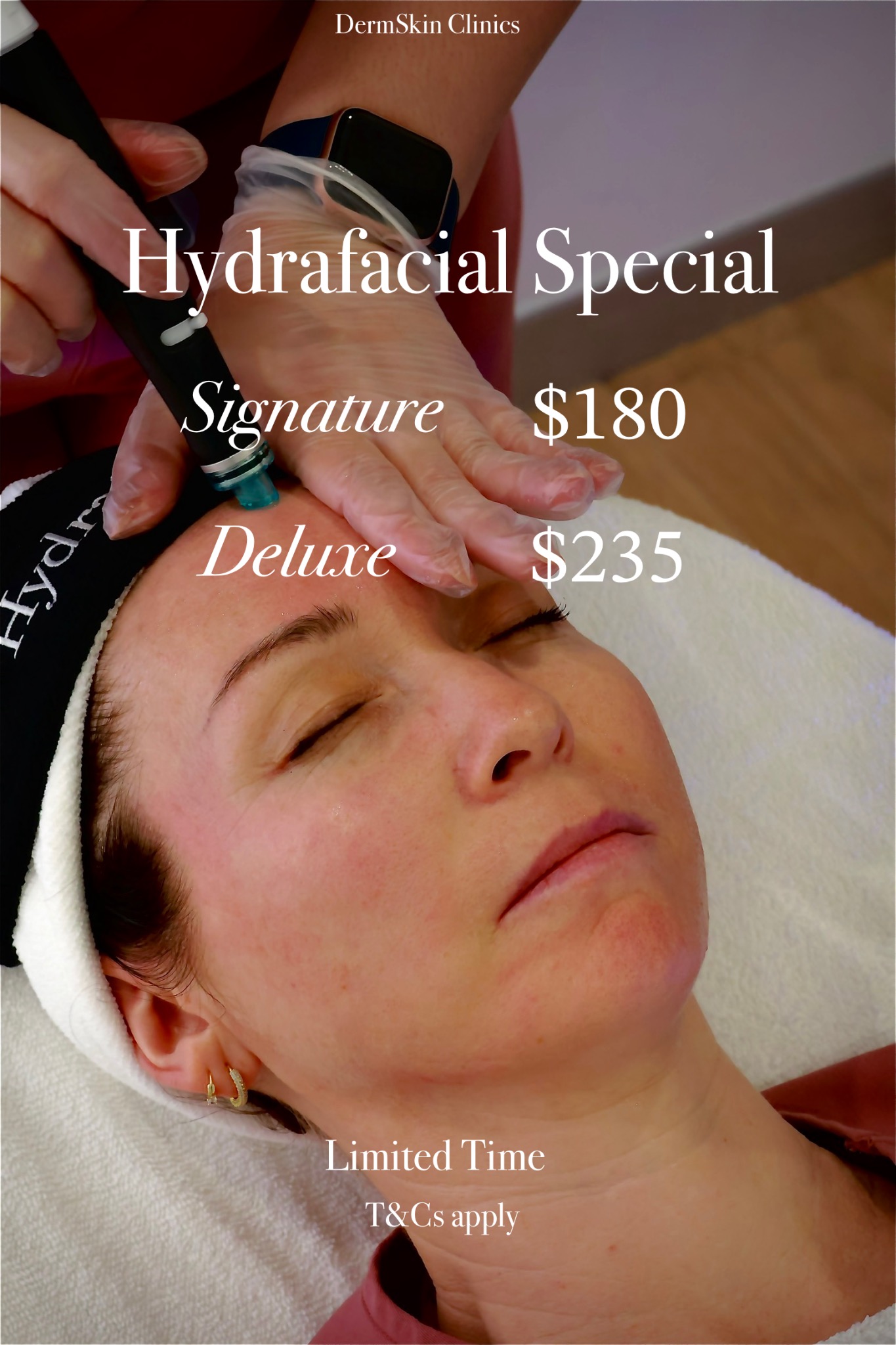 DermSkin Clinics Facebook ad from Feb 19, 2026